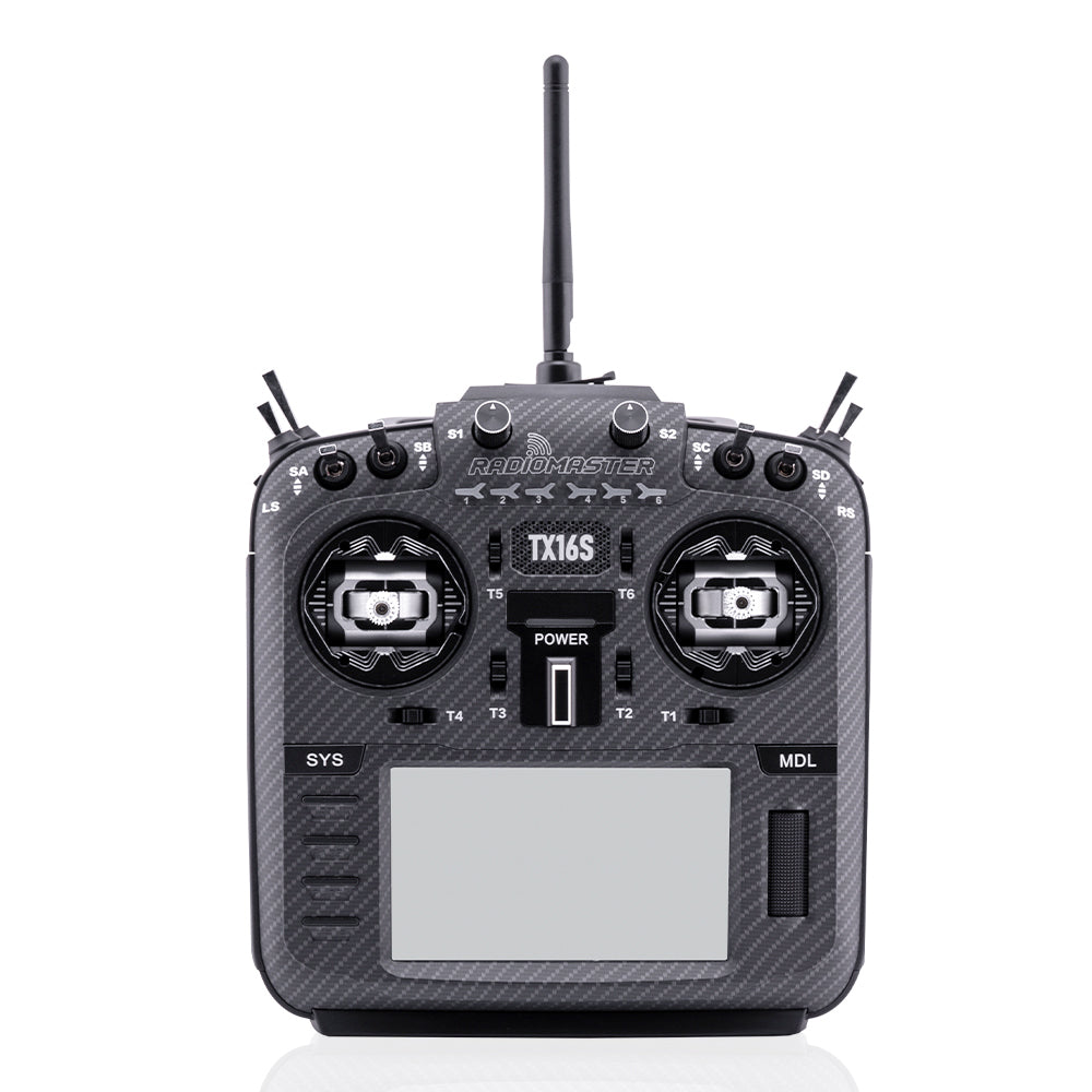 RadioMaster TX16S MKII MAX Radio Controller AG01 V4.0 ELRS Black Carbon