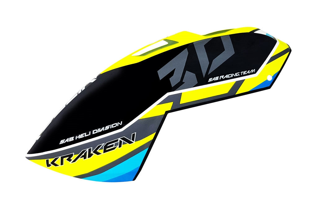 Yellow Carbon Fiber Canopy - Kraken 700